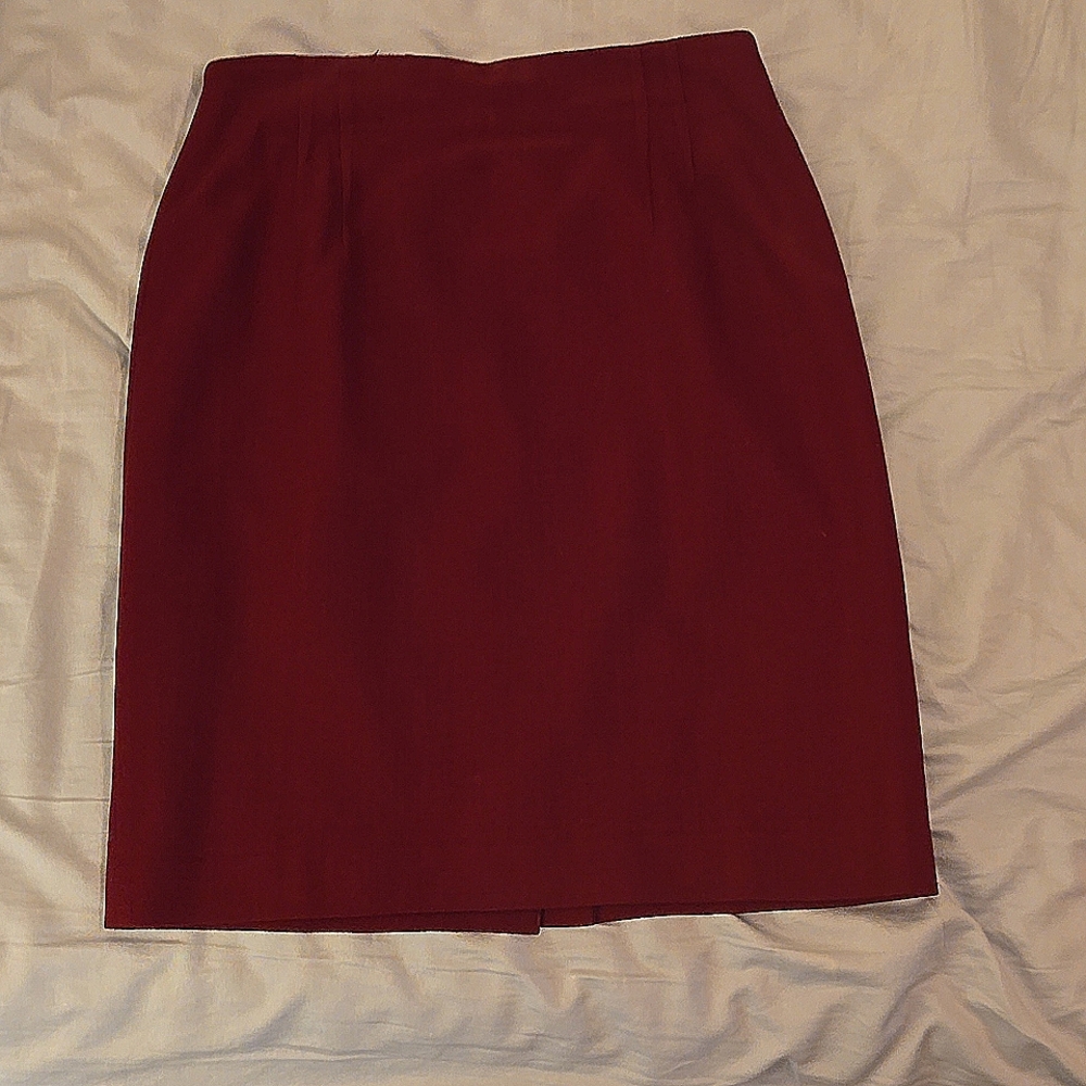 Crimson/Burgundy Jones New York skirt